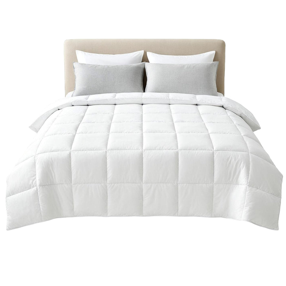Quilts & Duvets: Giselle Bedding Super King Size 400GSM Microfiber Quilt All Season Duvet Quilts Comforter Winter Summer