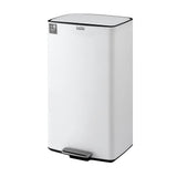 Pedal Bins: Cefito Pedal Bins Rubbish Bin Waste Recycle Dustbins Kitchen Trash Can 40L White