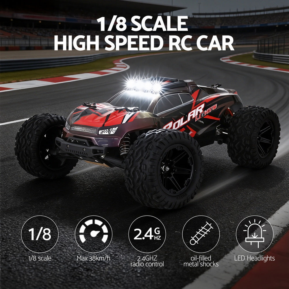 Pretend Play: Keezi Kids Remote Control Car Off-Road Truck with Lights Electric Vehicle Toys