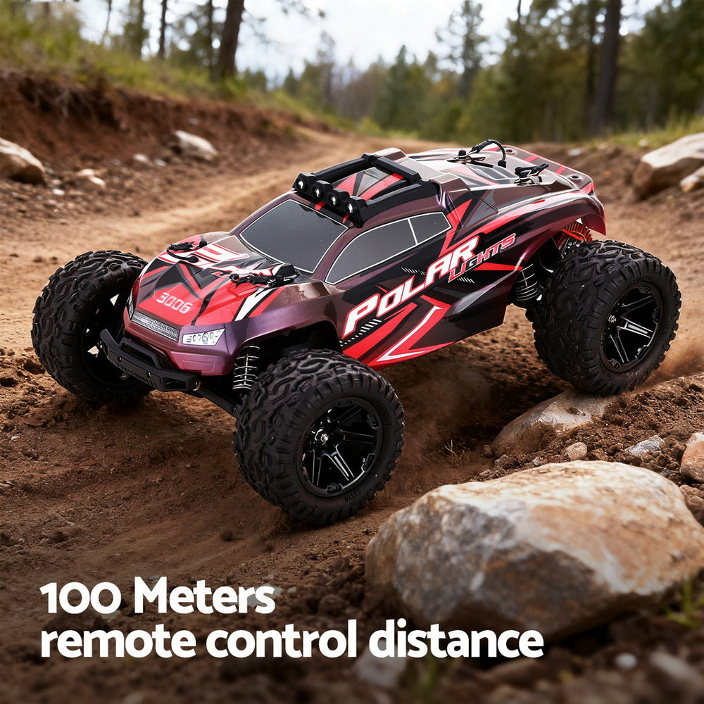 Pretend Play: Keezi Kids Remote Control Car Off-Road Truck with Lights Electric Vehicle Toys