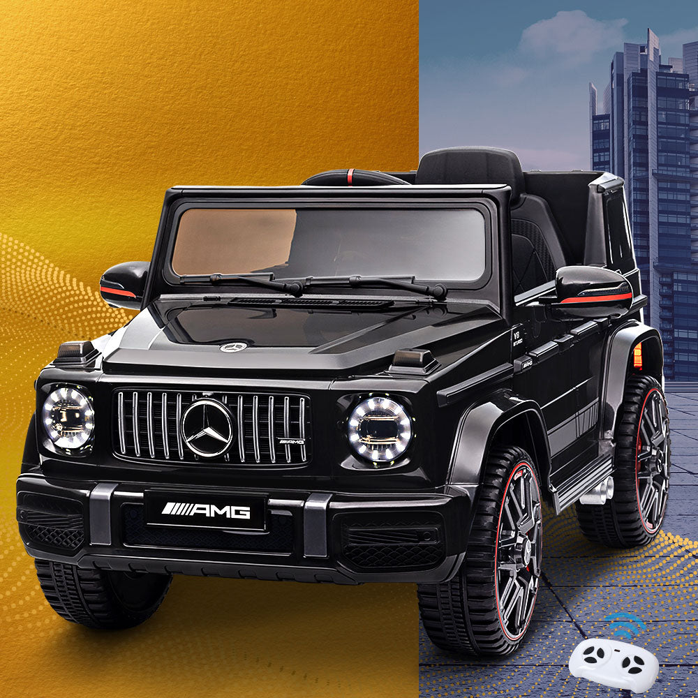 Ride On Cars: Kids Electric Ride On Car Mercedes-Benz Licensed AMG G63 Toy Cars Remote Black