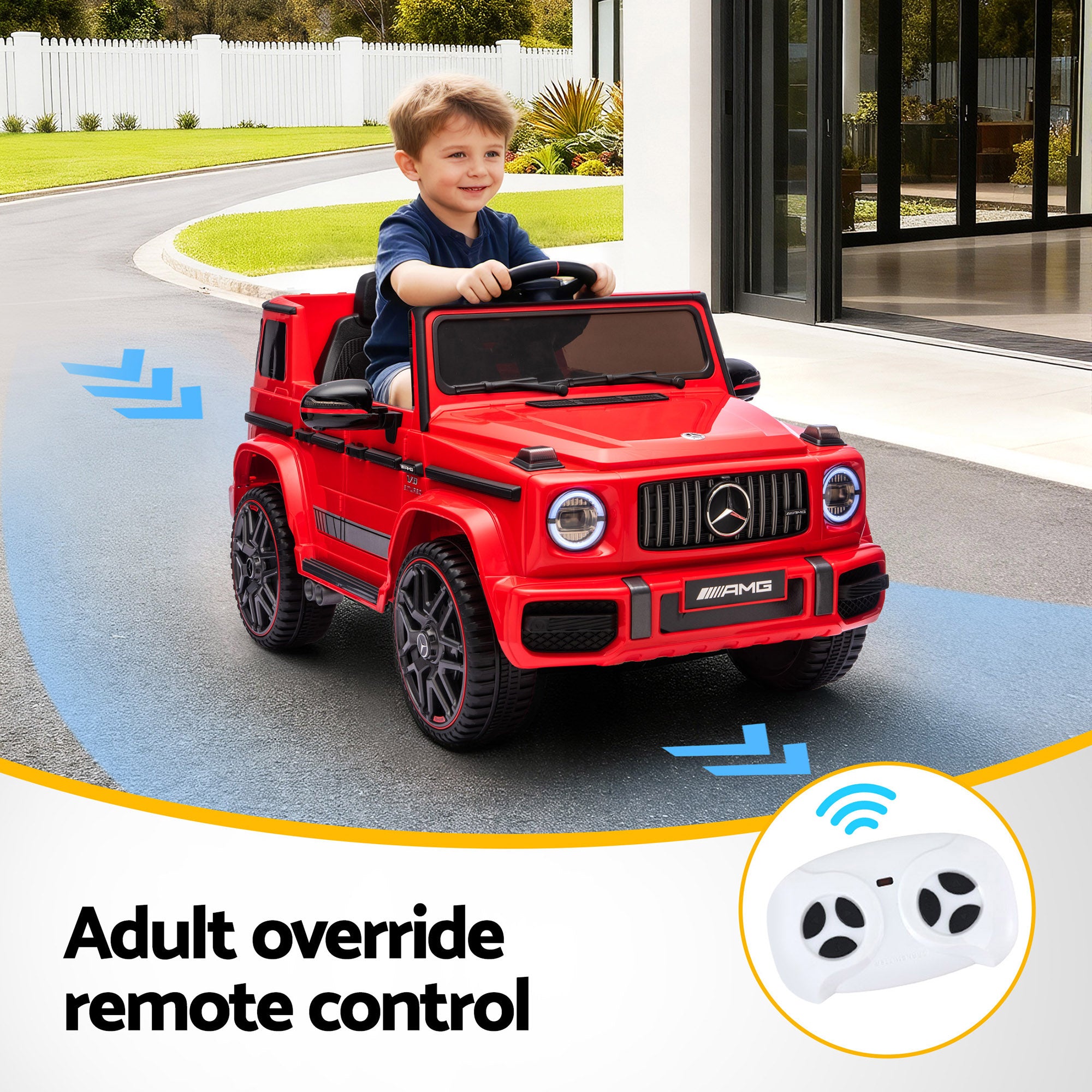 Ride On Cars: Kids Electric Ride On Car G63 Toy Cars Remote Control Red
