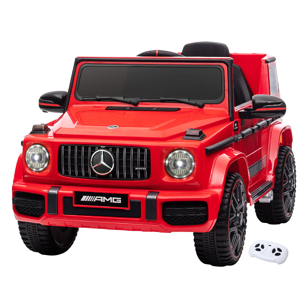 Ride On Cars: Kids Electric Ride On Car Mercedes-Benz Licensed AMG G63 Toy Cars Remote Red