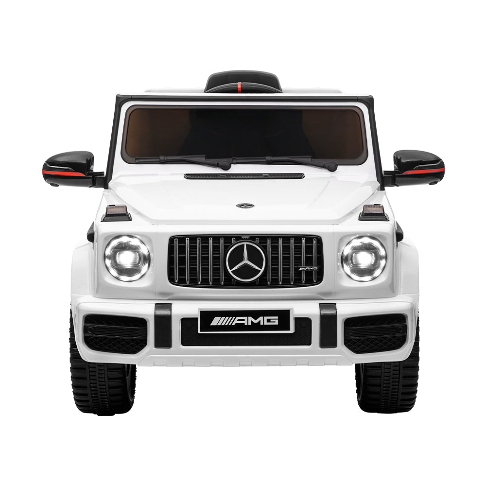 Ride On Cars: Kids Electric Ride On Car Mercedes-Benz Licensed AMG G63 Toy Cars Remote White