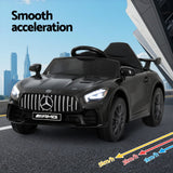 Ride On Cars: Kids Electric Ride On Car Mercedes-Benz AMG GTR Licensed Toy Cars Remote Black