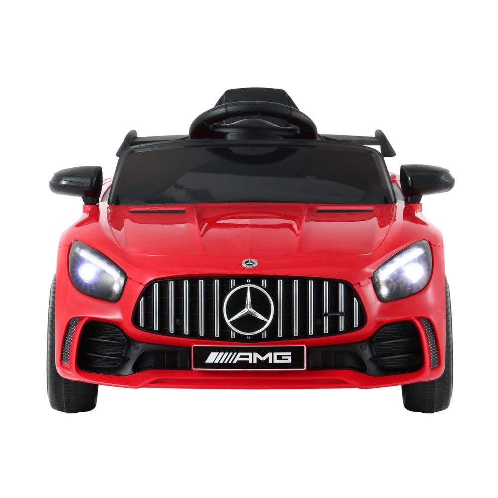 Ride On Cars: Kids Electric Ride On Car Mercedes-Benz AMG GTR Licensed Toy Cars Remote Red