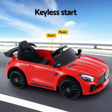 Ride On Cars: Kids Electric Ride On Car Mercedes-Benz AMG GTR Licensed Toy Cars Remote Red