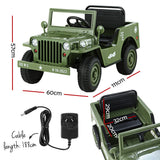Ride On Cars: Rigo Kids Electric Ride On Car Jeep Military Off Road Toy Cars Remote 12V Olive