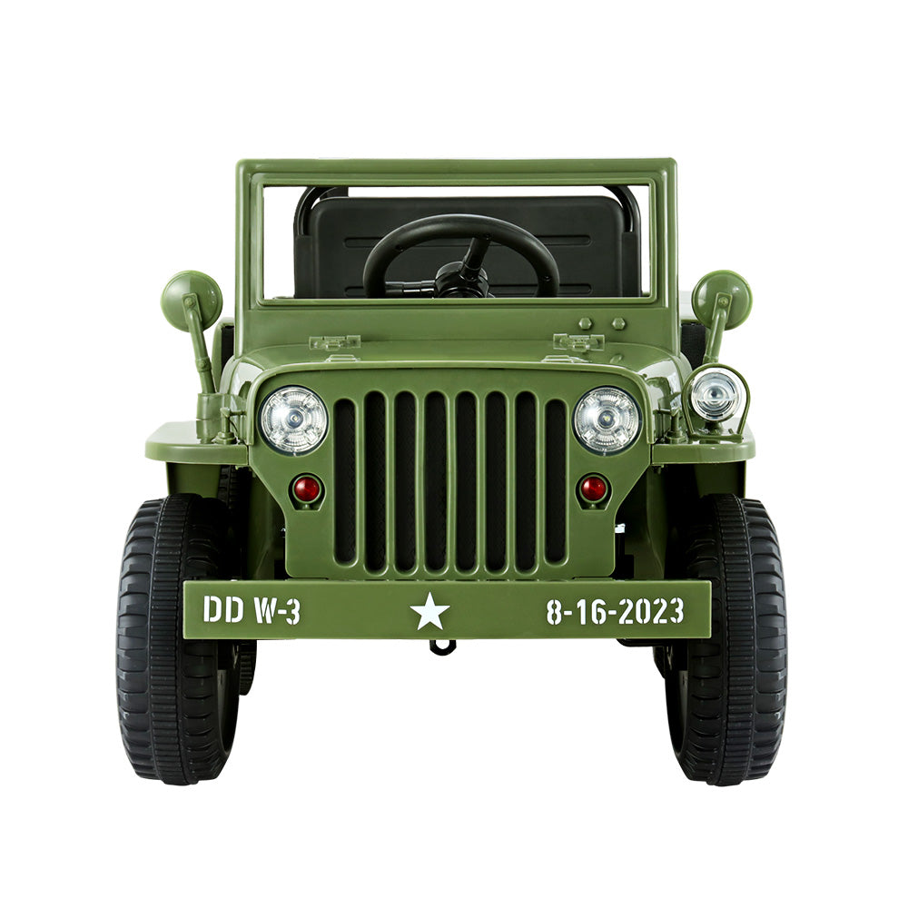 Ride On Cars: Rigo Kids Electric Ride On Car Jeep Military Off Road Toy Cars Remote 12V Olive