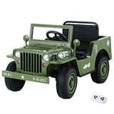 Ride On Cars: Rigo Kids Electric Ride On Car Jeep Military Off Road Toy Cars Remote 12V Olive