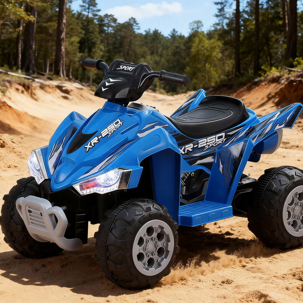 Ride On Cars: Rigo Kids Ride On Car ATV Quad Motorbike Electric Outdoor Toys 12V Blue