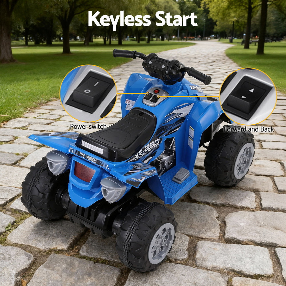 Ride On Cars: Rigo Kids Ride On Car ATV Quad Motorbike Electric Outdoor Toys 12V Blue
