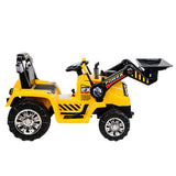 Ride On Cars: Rigo Kids Electric Ride On Car Bulldozer Digger Loader Remote 6V Yellow