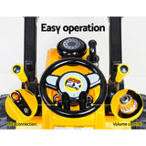 Ride On Cars: Rigo Kids Electric Ride On Car Bulldozer Digger Loader Remote 6V Yellow