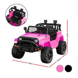 Kids Ride On Car Bumper Electric Toys Cars with Remote Control Stickers Light Blue Pink