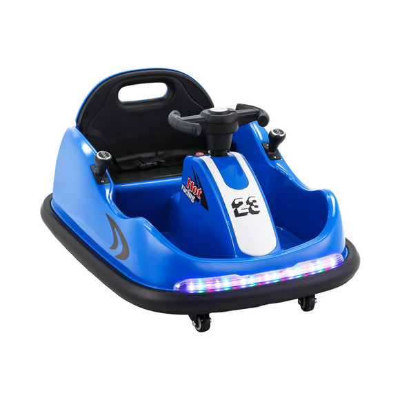 Rigo Kids Ride On Car Bumper Kart 6V Electric Toys Cars Remote Control Blue