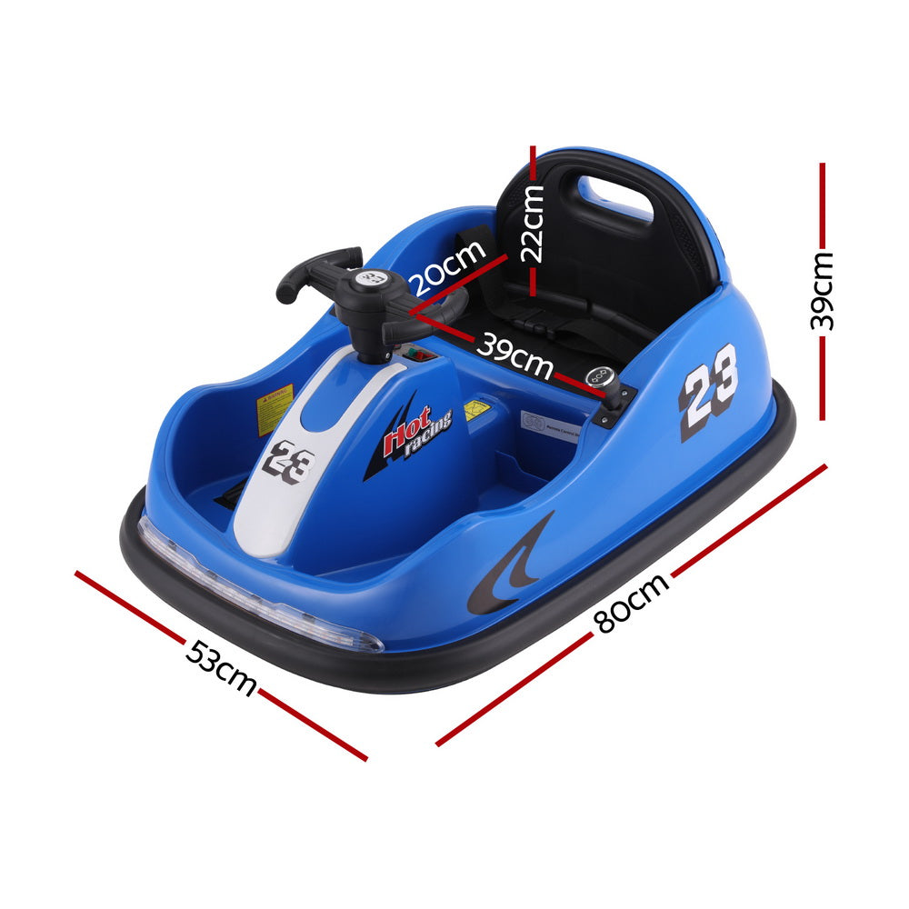 Ride On Cars: Rigo Kids Ride On Car Bumper Kart 6V Electric Toys Cars Remote Control Blue