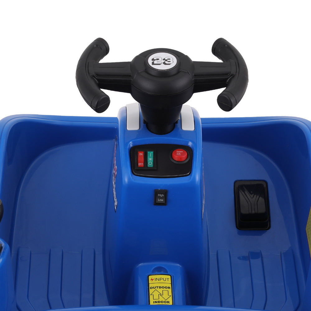 Ride On Cars: Rigo Kids Ride On Car Bumper Kart 6V Electric Toys Cars Remote Control Blue