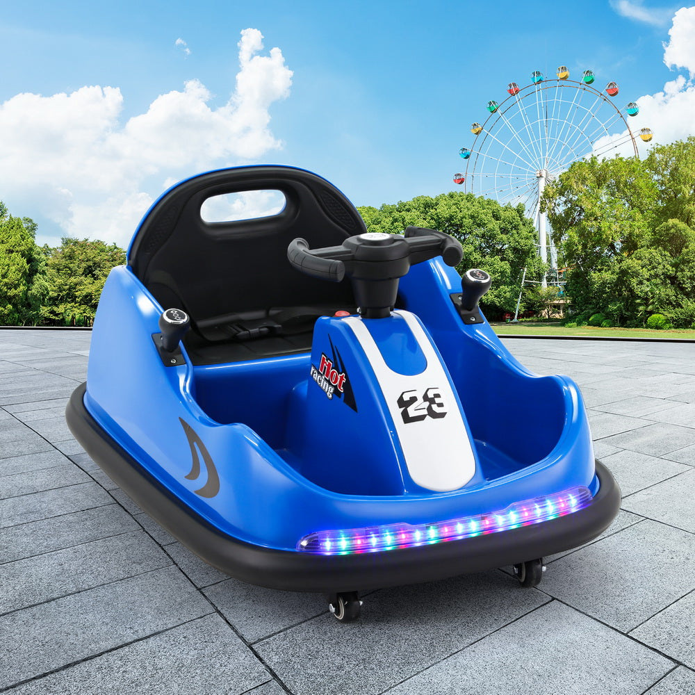 Ride On Cars: Rigo Kids Ride On Car Bumper Kart 6V Electric Toys Cars Remote Control Blue