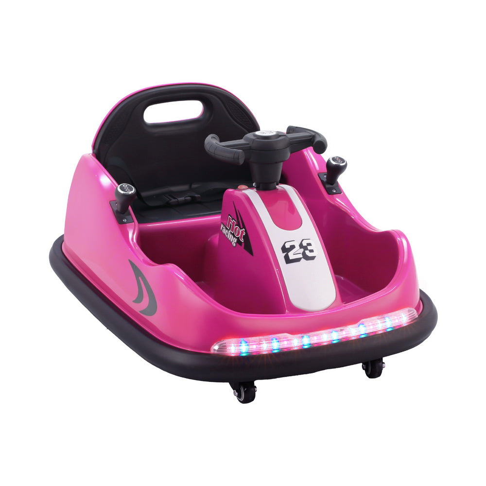Ride On Cars: Rigo Kids Ride On Car Bumper Kart 6V Electric Toys Cars Remote Control Pink