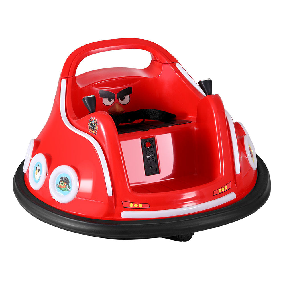 Ride On Cars: Kids Ride On Car Bumper Electric Ride On Cars Light Remote Angry Birds Sticker Red