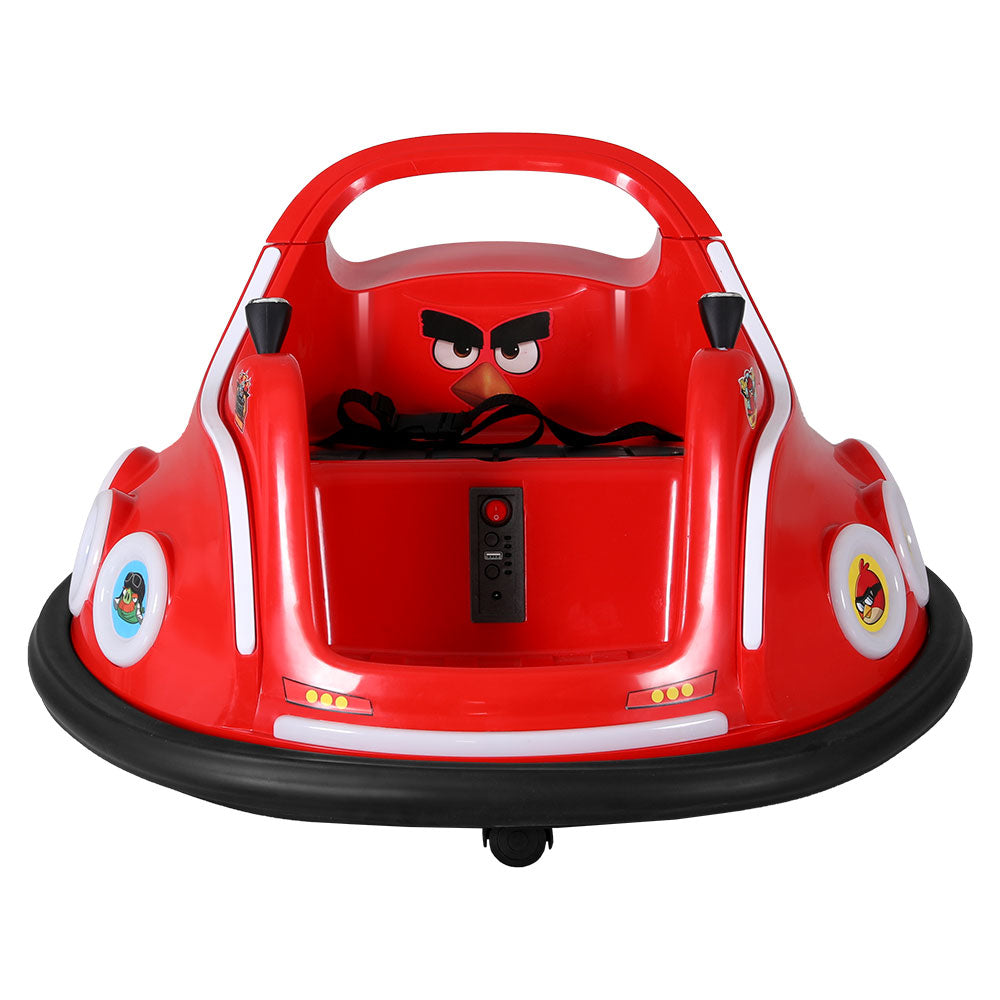 Ride On Cars: Kids Ride On Car Bumper Electric Ride On Cars Light Remote Angry Birds Sticker Red
