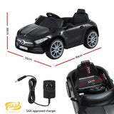 Ride On Cars: Kids Electric Ride On Car Licensed Outdoor Toys Cars Music Remote Black