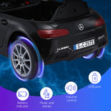 Ride On Cars: Kids Electric Ride On Car Licensed Outdoor Toys Cars Music Remote Black