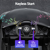 Ride On Cars: Kids Electric Ride On Car Licensed Outdoor Toys Cars Music Remote Black