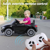 Ride On Cars: Kids Electric Ride On Car Licensed Outdoor Toys Cars Music Remote Black