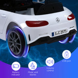 Ride On Cars: Kids Electric Ride On Car Licensed Outdoor Toys Cars Music Remote White