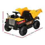 Ride On Cars: Rigo Kids Electric Ride On Car Dumptruck Loader Toy Cars 12V Yellow