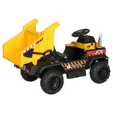 Ride On Cars: Rigo Kids Electric Ride On Car Dumptruck Loader Toy Cars 12V Yellow