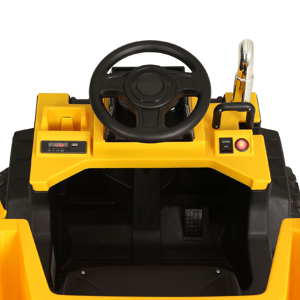 Ride On Cars: Rigo Kids Electric Ride On Car Dumptruck Loader Toy Cars 12V Yellow