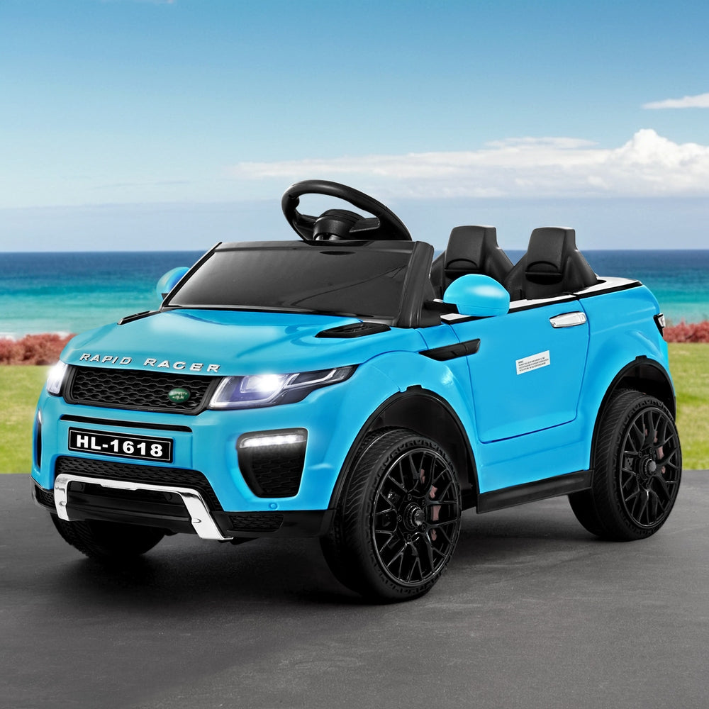 Ride On Cars: Rigo Kids Electric Ride On Car SUV Range Rover-inspired Toy Cars Remote 12V Blue