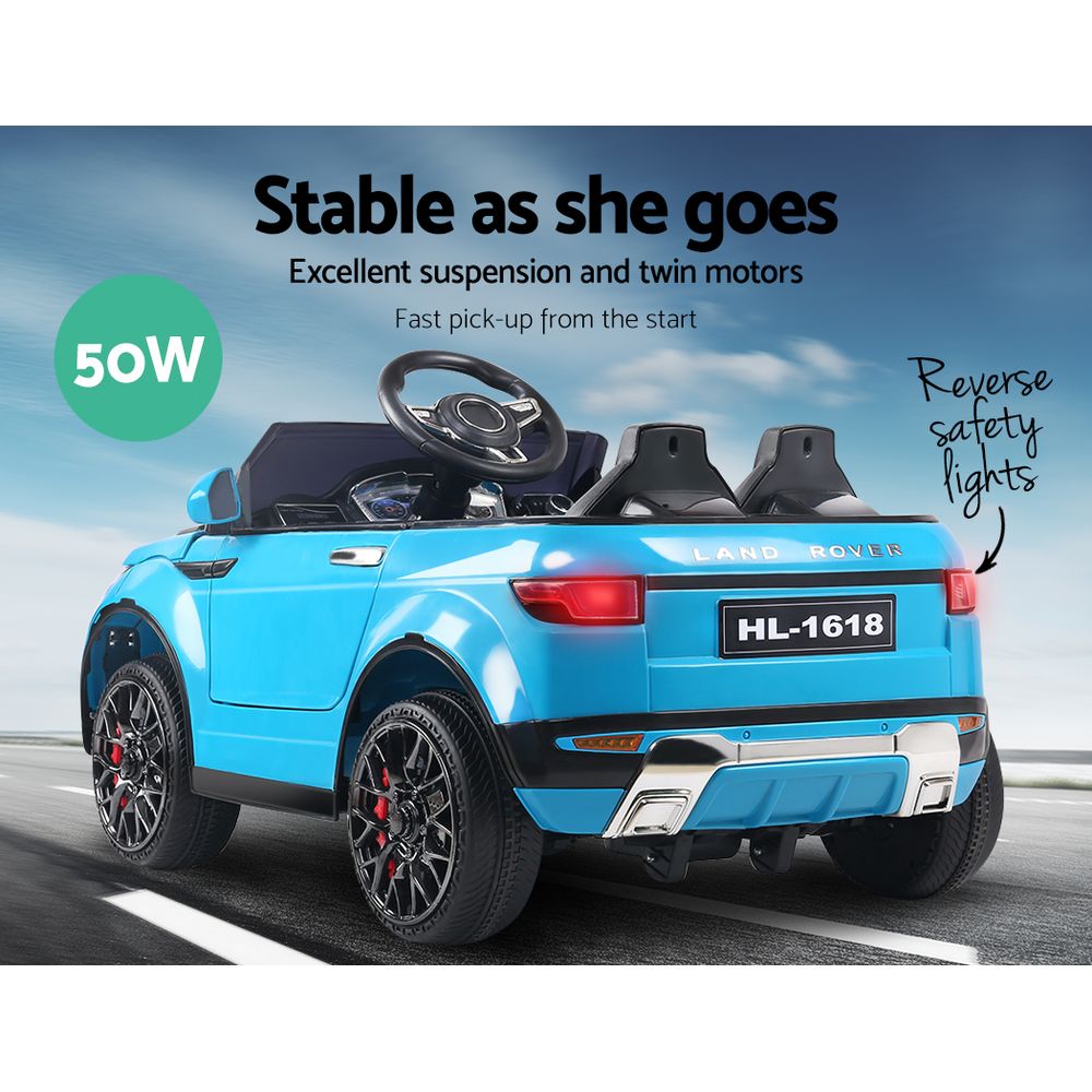 Ride On Cars: Rigo Kids Electric Ride On Car SUV Range Rover-inspired Toy Cars Remote 12V Blue