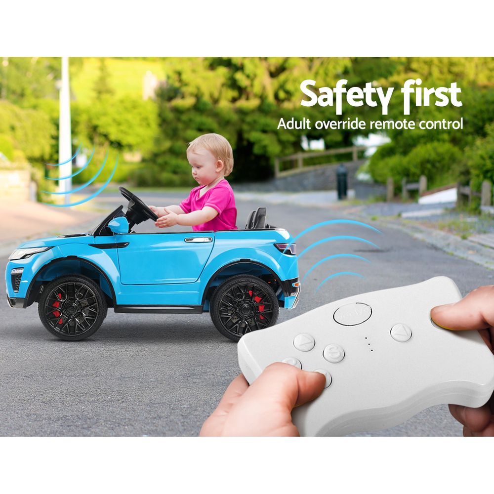 Ride On Cars: Rigo Kids Electric Ride On Car SUV Range Rover-inspired Toy Cars Remote 12V Blue