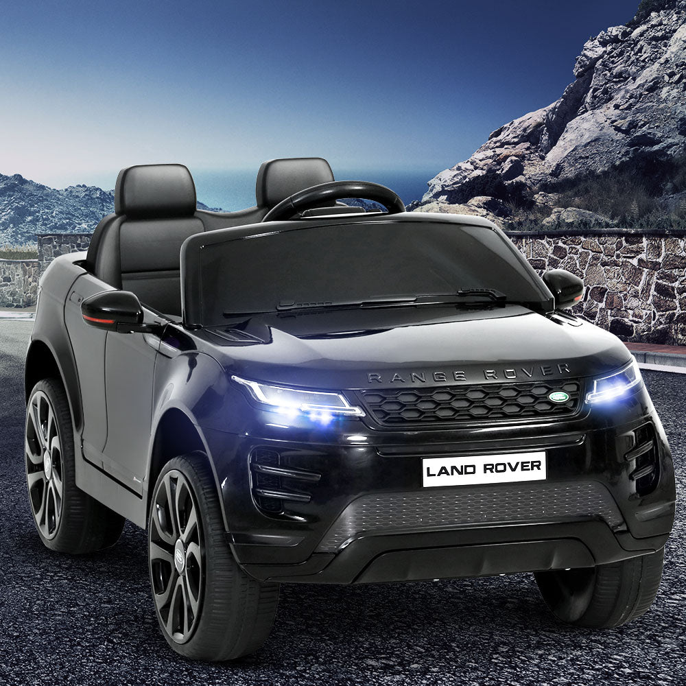Ride On Cars: Kids Electric Ride On Car Land Rover Licensed Toy Cars Remote 12V Battery Black