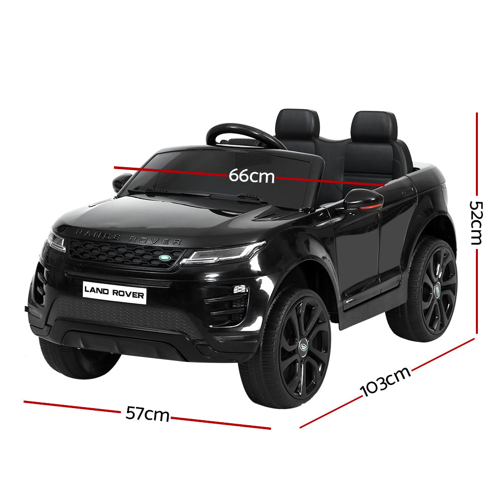Ride On Cars: Kids Electric Ride On Car Land Rover Licensed Toy Cars Remote 12V Battery Black