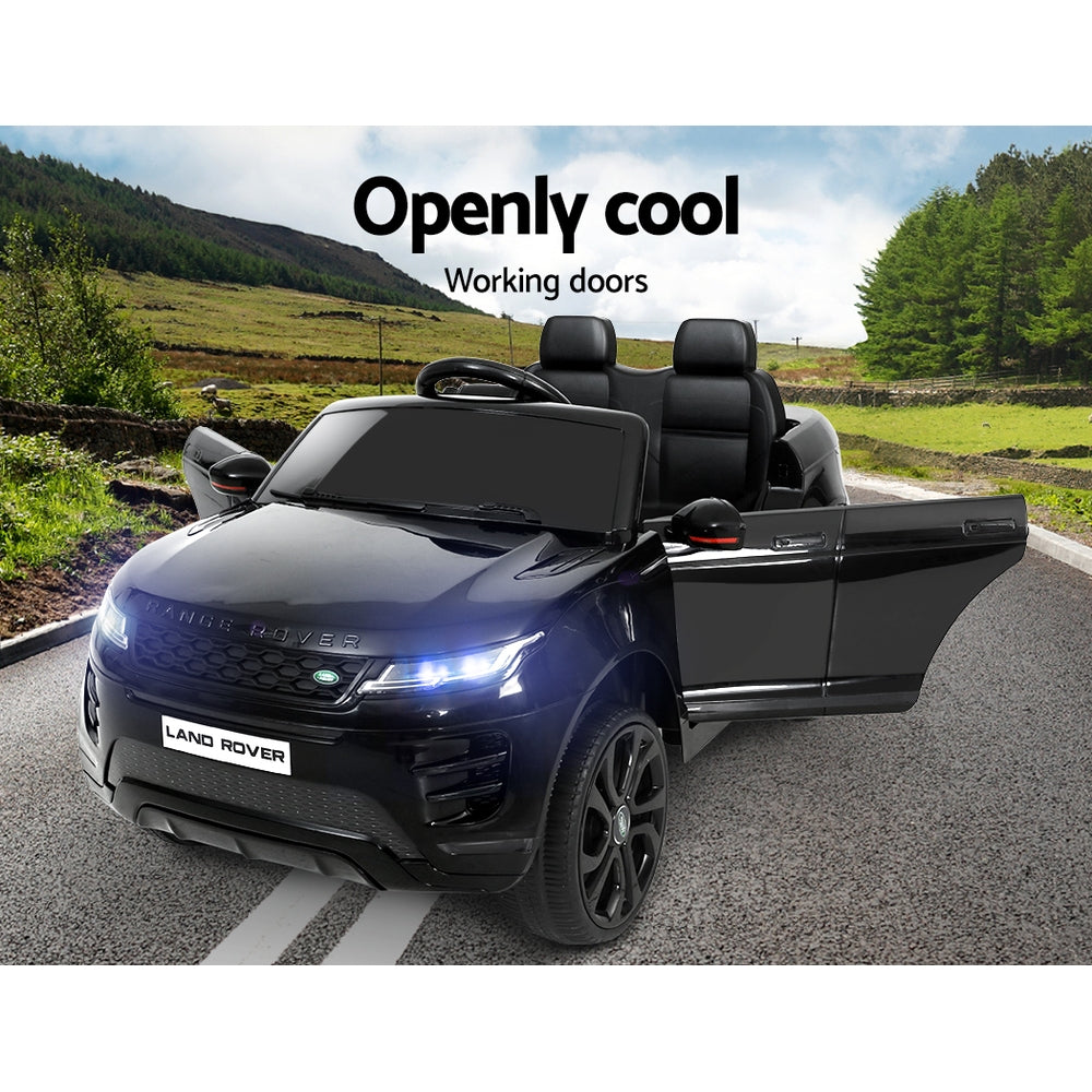 Ride On Cars: Kids Electric Ride On Car Land Rover Licensed Toy Cars Remote 12V Battery Black