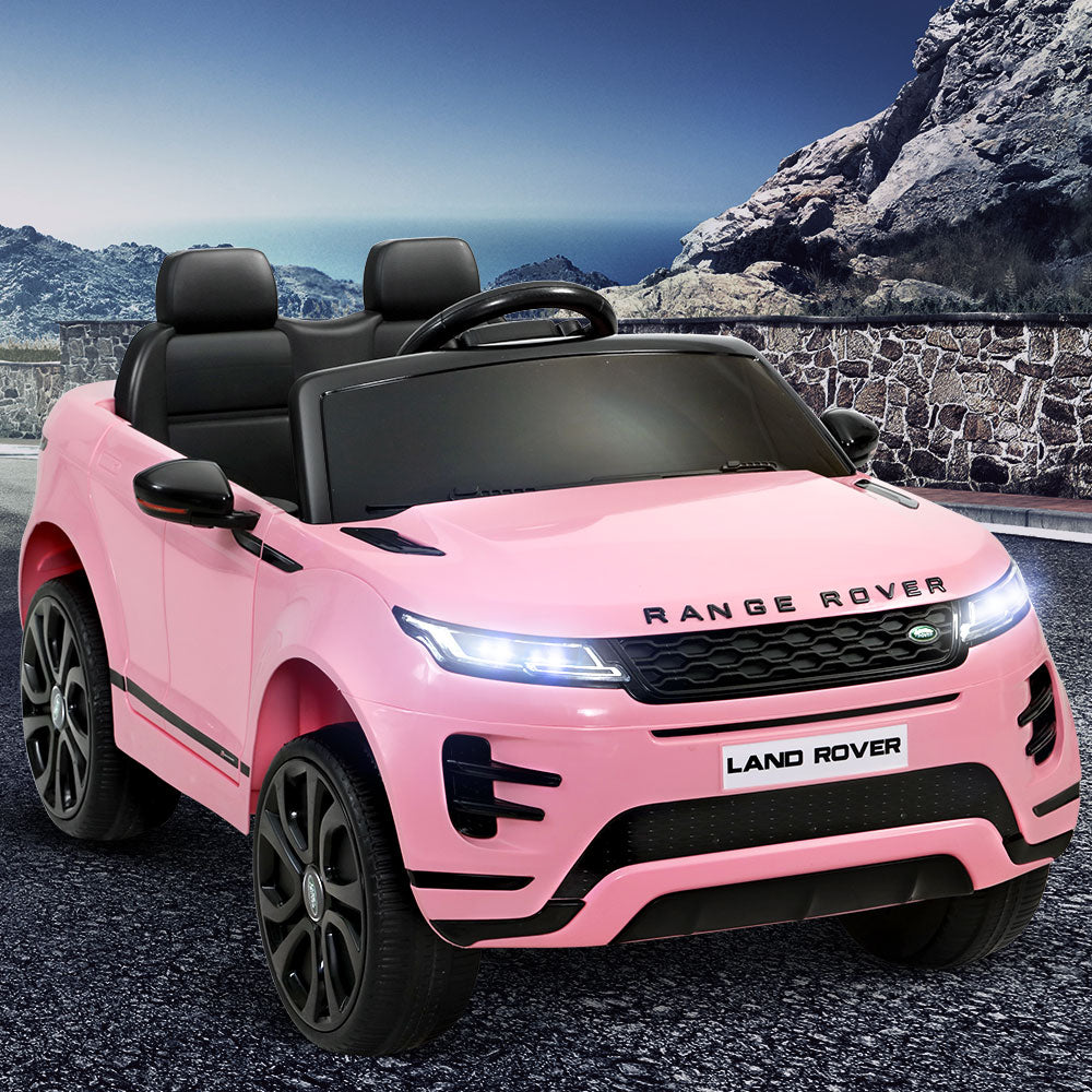 Ride On Cars: Kids Electric Ride On Car Land Rover Licensed Toy Cars Remote 12V Battery Pink