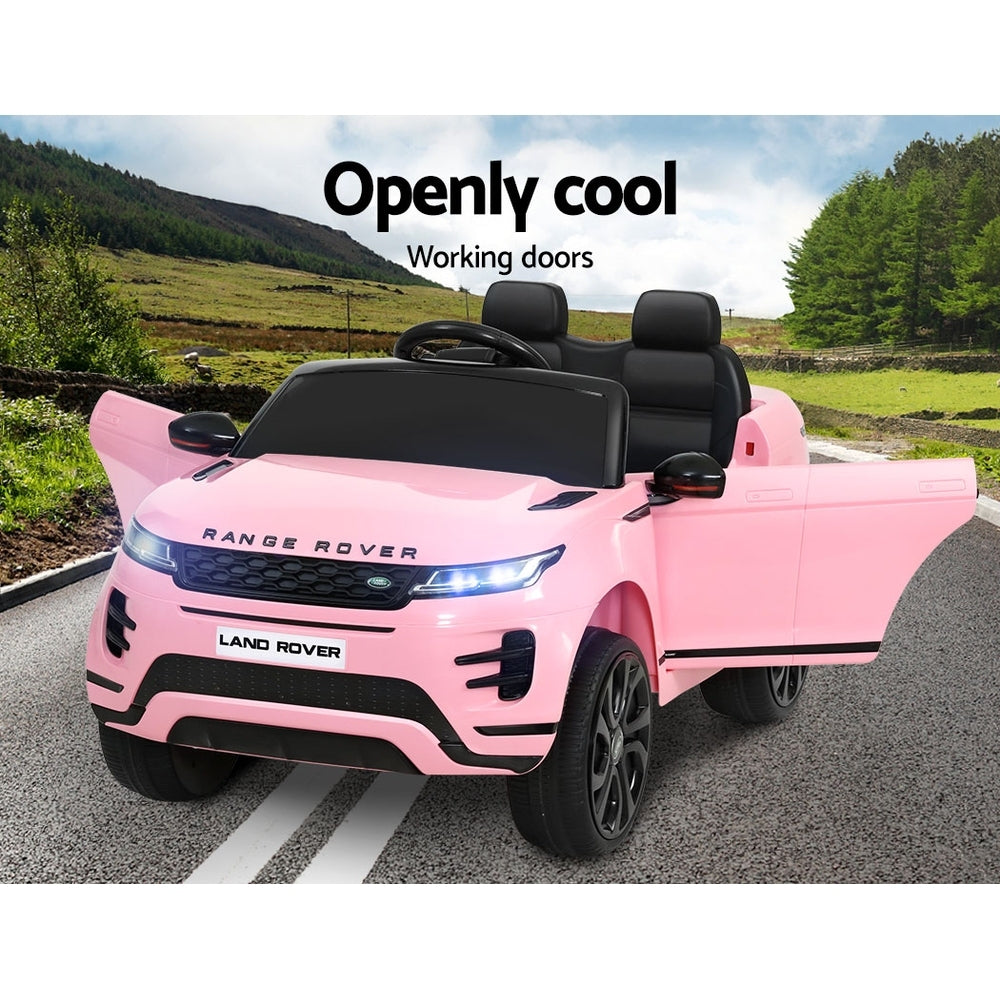 Ride On Cars: Kids Electric Ride On Car Land Rover Licensed Toy Cars Remote 12V Battery Pink