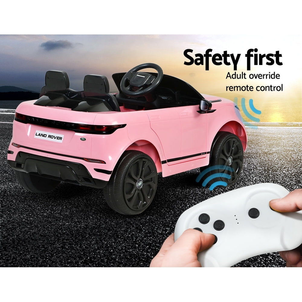 Ride On Cars: Kids Electric Ride On Car Land Rover Licensed Toy Cars Remote 12V Battery Pink