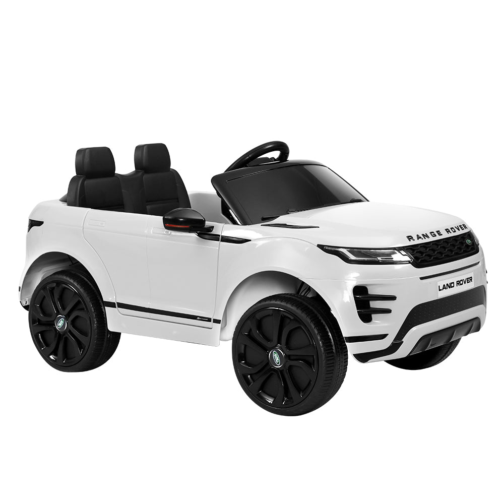 Ride On Cars: Kids Electric Ride On Car Land Rover Licensed Toy Cars Remote 12V Battery White