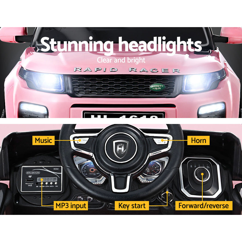 Ride On Cars: Rigo Kids Electric Ride On Car Range Rover-inspired Toy Cars Remote 12V Pink