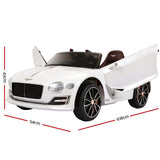 Ride On Cars: Kids Electric Ride On Car Bentley Licensed EXP12 Toy Cars Remote 12V White