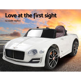 Ride On Cars: Kids Electric Ride On Car Bentley Licensed EXP12 Toy Cars Remote 12V White