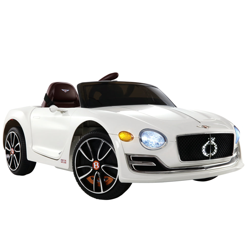 Ride On Cars: Kids Electric Ride On Car Bentley Licensed EXP12 Toy Cars Remote 12V White