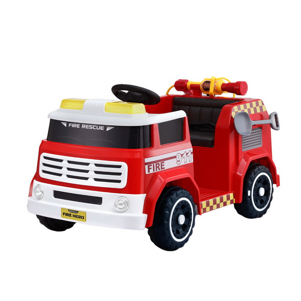 Ride On Cars: Rigo Kids Ride On Car Electric Fire Engine Fighting Truck with Water Gun Music
