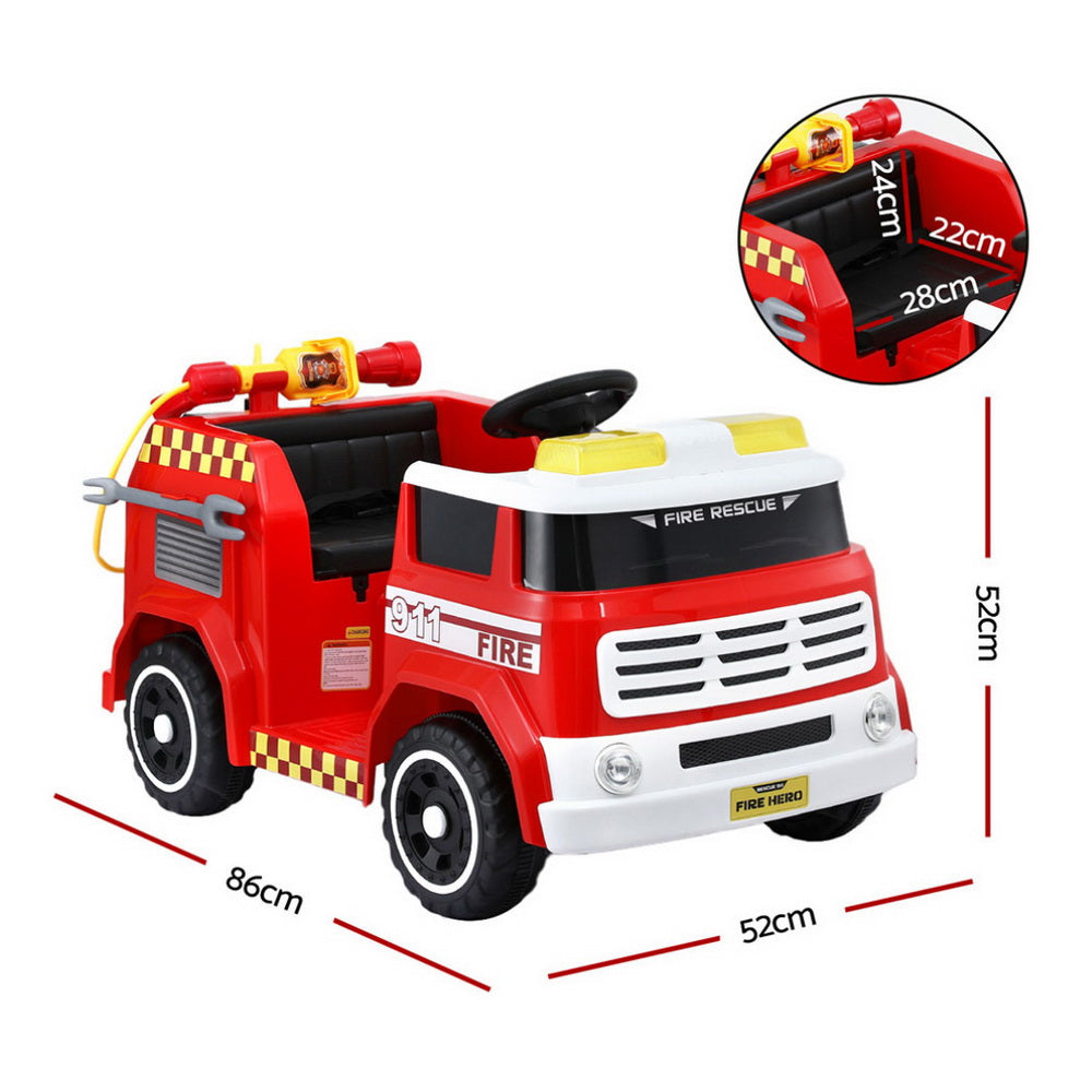 Ride On Cars: Rigo Kids Ride On Car Electric Fire Engine Fighting Truck with Water Gun Music